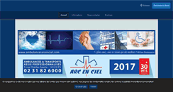 Desktop Screenshot of ambulancesarcenciel.com