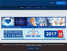 Tablet Screenshot of ambulancesarcenciel.com